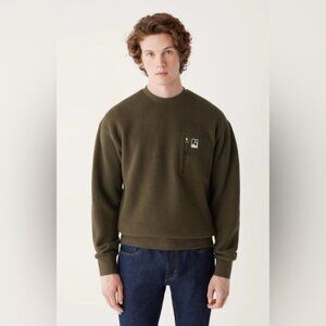 NWT Frank  Oak Polar Fleece Crewneck Size Small
